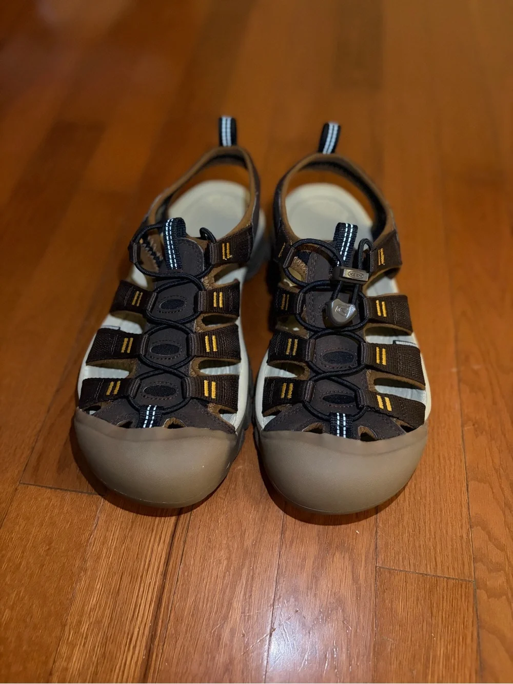 Keen Brown and Beige Closed-Toe Outdoor Sandals